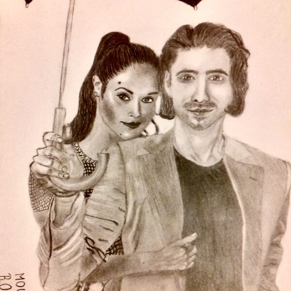 „Moulin Rouge”; tech.: ołówek