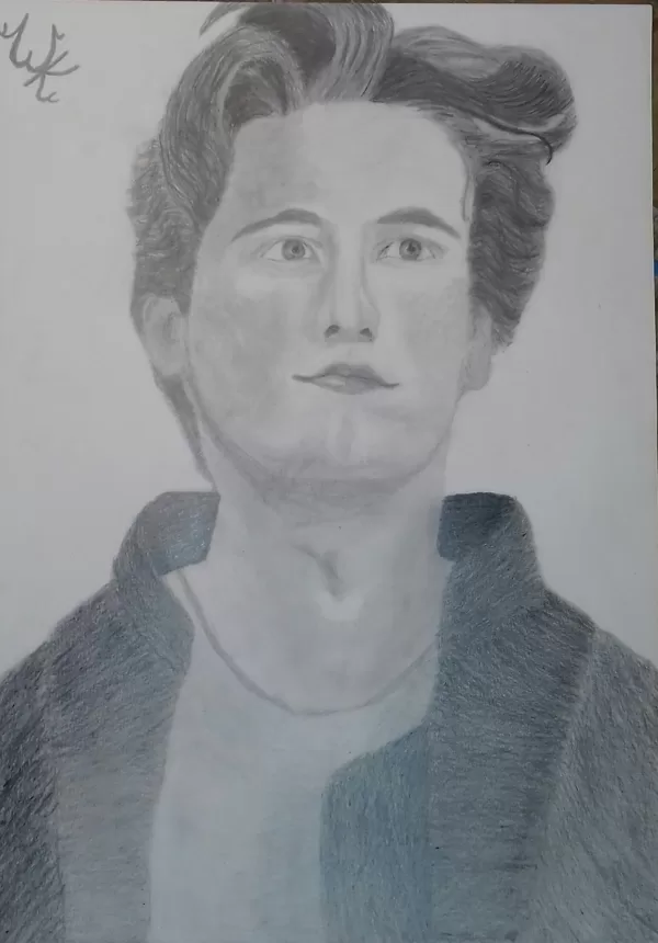 "Portret Jessie'go z Glee"; tech. ołówek